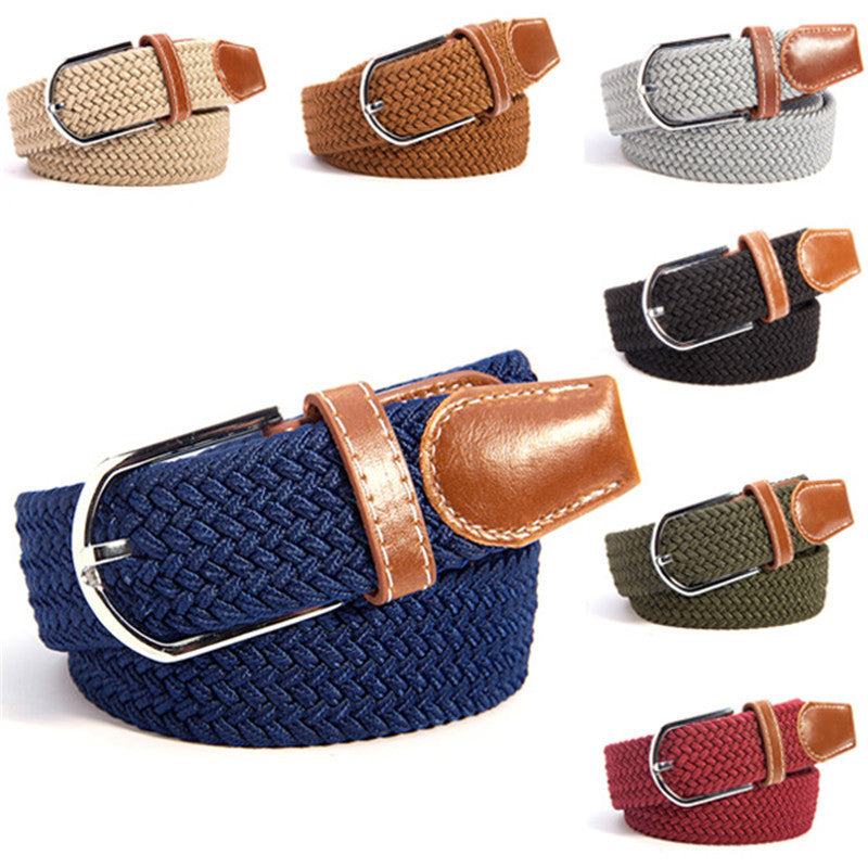 Canvas Leather Belts, Canvas Woven Belts, Leather Waist Belt