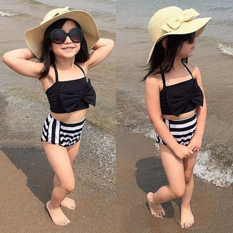 Baby girl two hot sale piece bathing suits