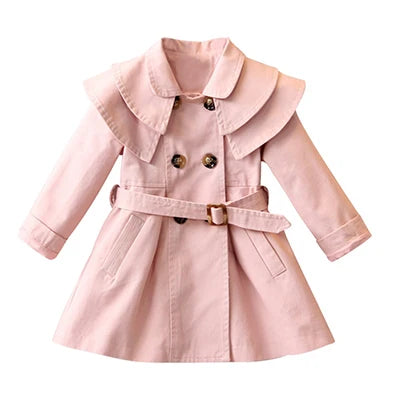 Girls Windbreaker Coat Jackets Baby Kids Flower Embroidery Hooded Outwear For Baby Kids Coats Jacket Clothing-Dollar Bargains Online Shopping Australia