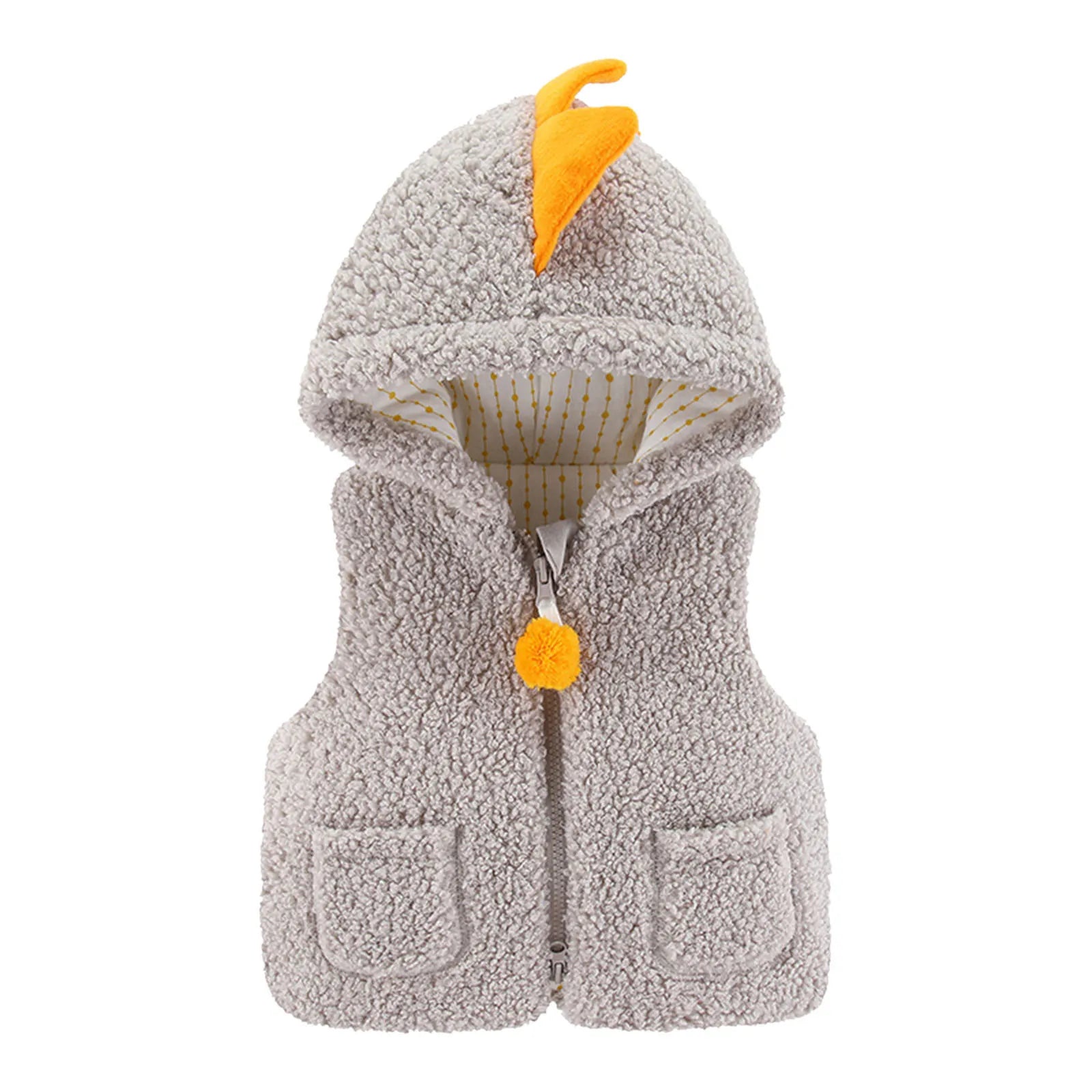 Toddler Baby Girls Boys Vest Kids Warm Clothes Solid Outdoor Fleece Waistcoat Hooded Windproof Coat Winter Children's Clothing-Dollar Bargains Online Shopping Australia