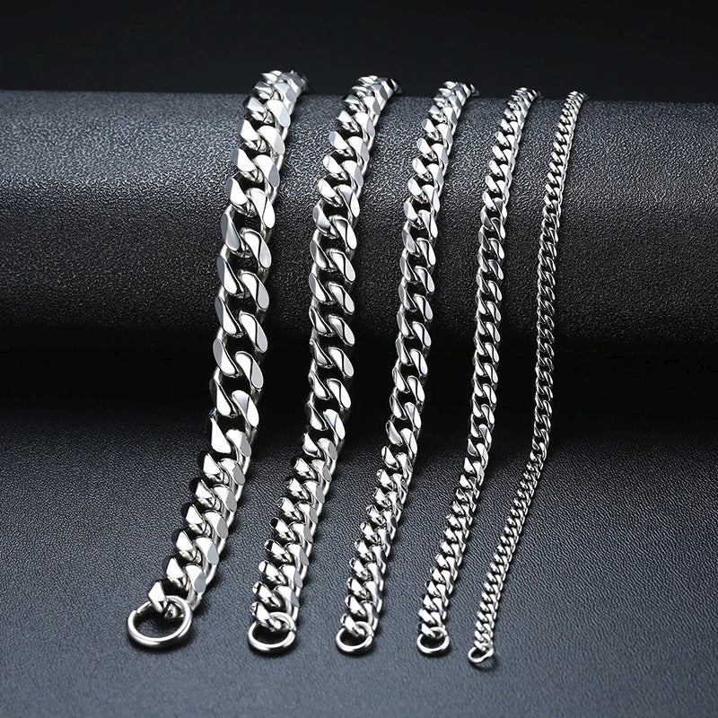 Mens Bracelet Link Chain Bracelet, Stainless Steel Jewelry Gift for Him-Dollar Bargains Online Shopping Australia