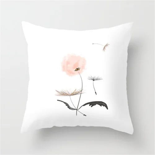 Nordic New Portrait Pink Simple Style Pillow Cover Car and Sofa Big Cushion Throw Pillowcase Nap Pillow-Dollar Bargains Online Shopping Australia