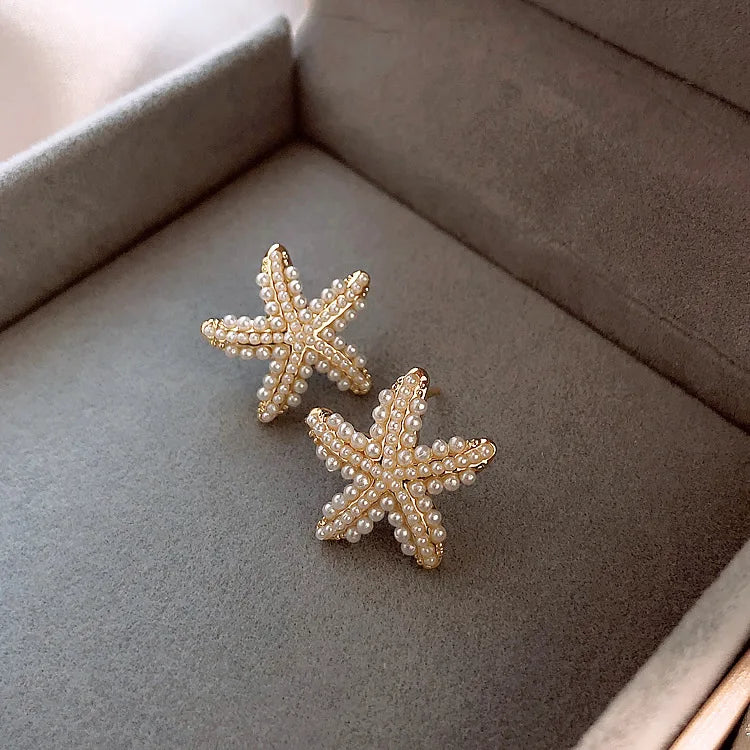 Starfish Earrings For Sleeping Women's Temperament Exquisite Design Earrings Party Gifts Women's Fashion Jewelry-Dollar Bargains Online Shopping Australia