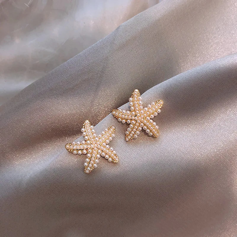 Starfish Earrings For Sleeping Women's Temperament Exquisite Design Earrings Party Gifts Women's Fashion Jewelry-Dollar Bargains Online Shopping Australia