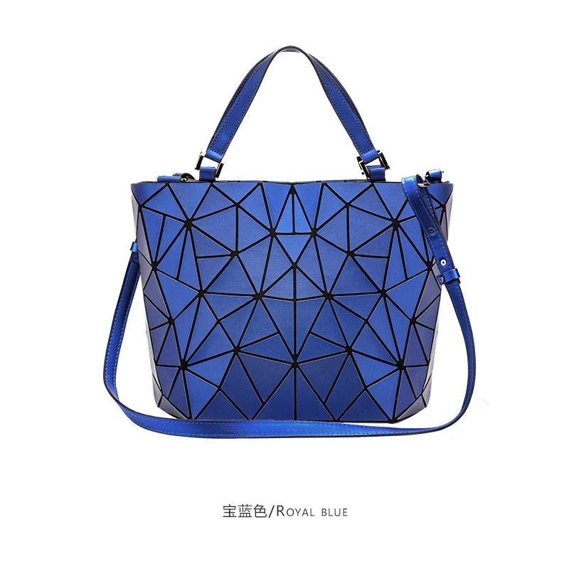 Female Top-Handle Bag Hologram Frosted matte crossbody Bag High quality bucket bag Geometric handbag-Dollar Bargains Online Shopping Australia