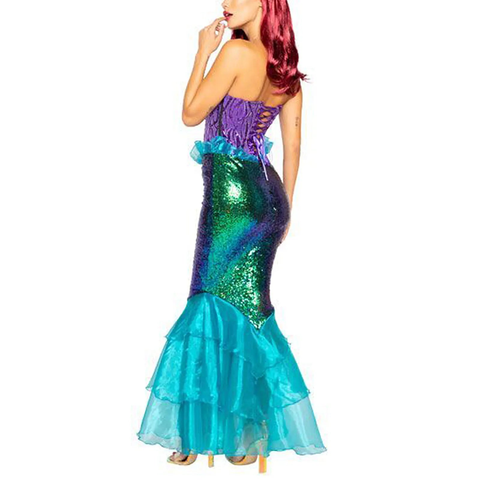 Mermaid Princess Costumes Adults Women Halloween Mermaid Masquerade Uniforms Dress Up Fancy Dress-Dollar Bargains Online Shopping Australia