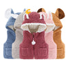 Toddler Baby Girls Boys Vest Kids Warm Clothes Solid Outdoor Fleece Waistcoat Hooded Windproof Coat Winter Children's Clothing-Dollar Bargains Online Shopping Australia