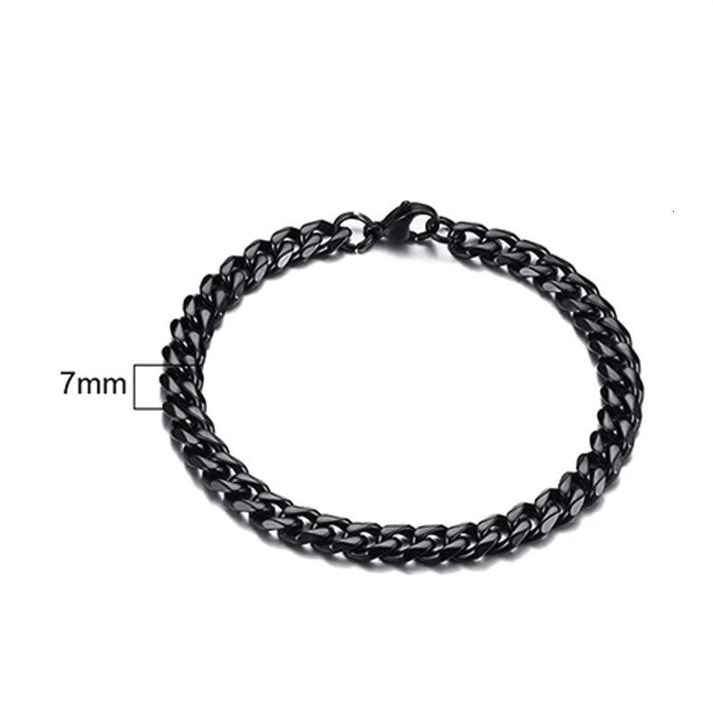 Mens Bracelet Link Chain Bracelet, Stainless Steel Jewelry Gift for Him-Dollar Bargains Online Shopping Australia