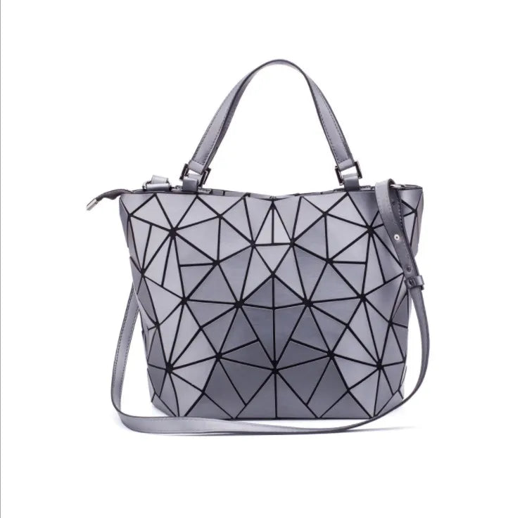 Female Top-Handle Bag Hologram Frosted matte crossbody Bag High quality bucket bag Geometric handbag-Dollar Bargains Online Shopping Australia