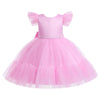 Pageant Formal Bridesmaid Dresses Girls Tulle Fluffy Wedding Princess Dress For Kids Elegant Children Birthday Party Prom Gown-Dollar Bargains Online Shopping Australia