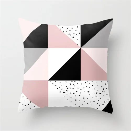 Nordic New Portrait Pink Simple Style Pillow Cover Car and Sofa Big Cushion Throw Pillowcase Nap Pillow-Dollar Bargains Online Shopping Australia