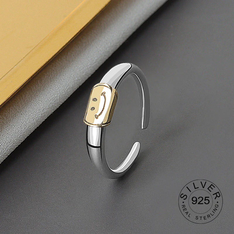 Silver Open Ring Women Niche Irregular Wave Sand Surface Wide Noodle Original Party Birthday Gift-Dollar Bargains Online Shopping Australia