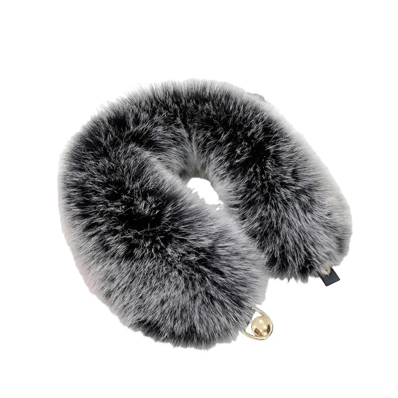 Women Faux Fur Collar Shawl Furry Fur Collar for Winter Coat Hood Fur Decor Plush Fake Fur Scarf Parkas Jacket Fur Collars-Dollar Bargains Online Shopping Australia