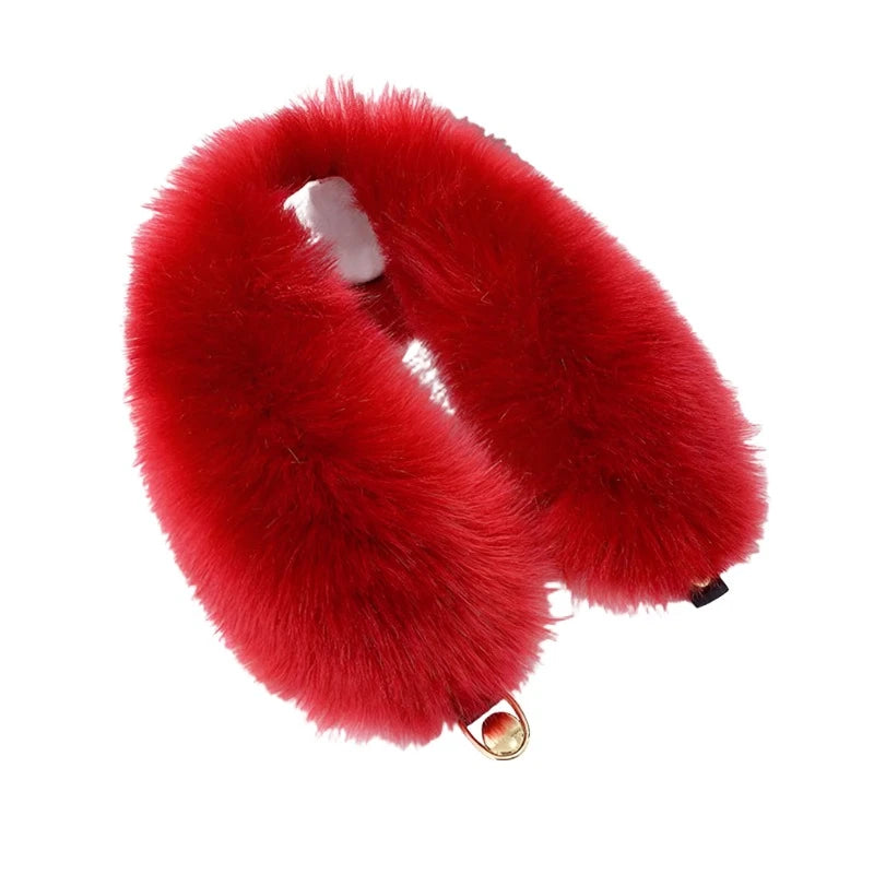 Women Faux Fur Collar Shawl Furry Fur Collar for Winter Coat Hood Fur Decor Plush Fake Fur Scarf Parkas Jacket Fur Collars-Dollar Bargains Online Shopping Australia