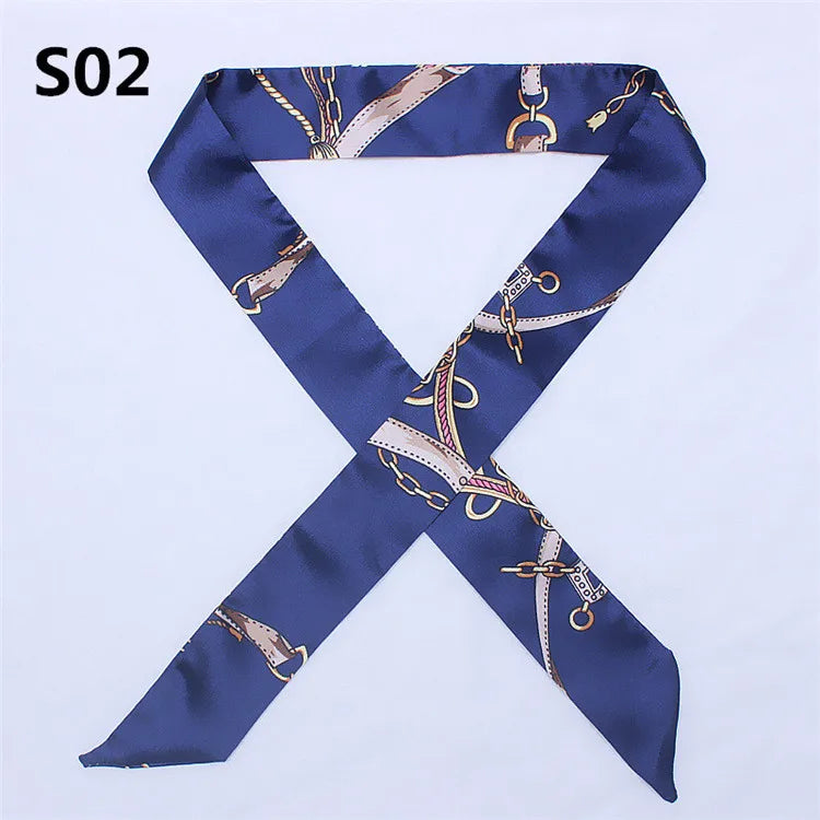 Bandana Small Silk Bag Scarf Women Head Hijab Scarf Long Skinny Scarves For Ladies Fashion Headband-Dollar Bargains Online Shopping Australia