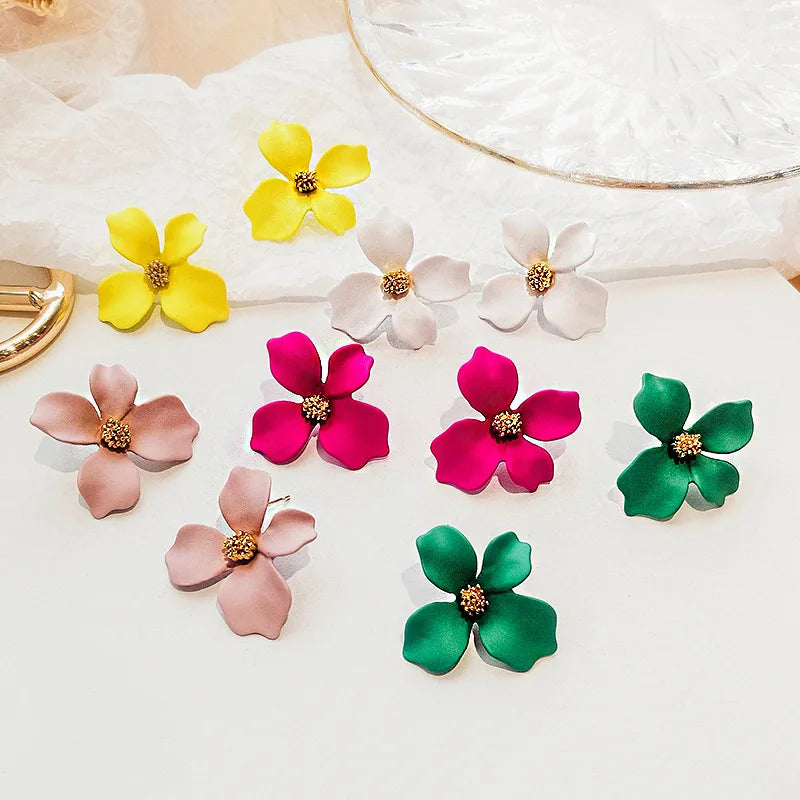 Flower Earrings For Women Fashion Sweet Earrings Woman Jewelry Colorful Earrings-Dollar Bargains Online Shopping Australia