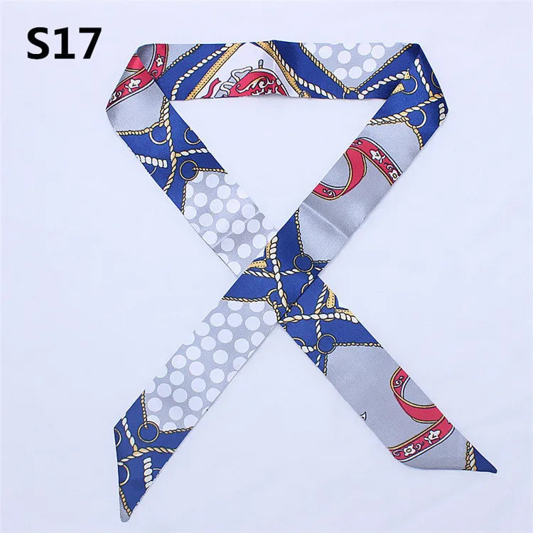 Bandana Small Silk Bag Scarf Women Head Hijab Scarf Long Skinny Scarves For Ladies Fashion Headband-Dollar Bargains Online Shopping Australia