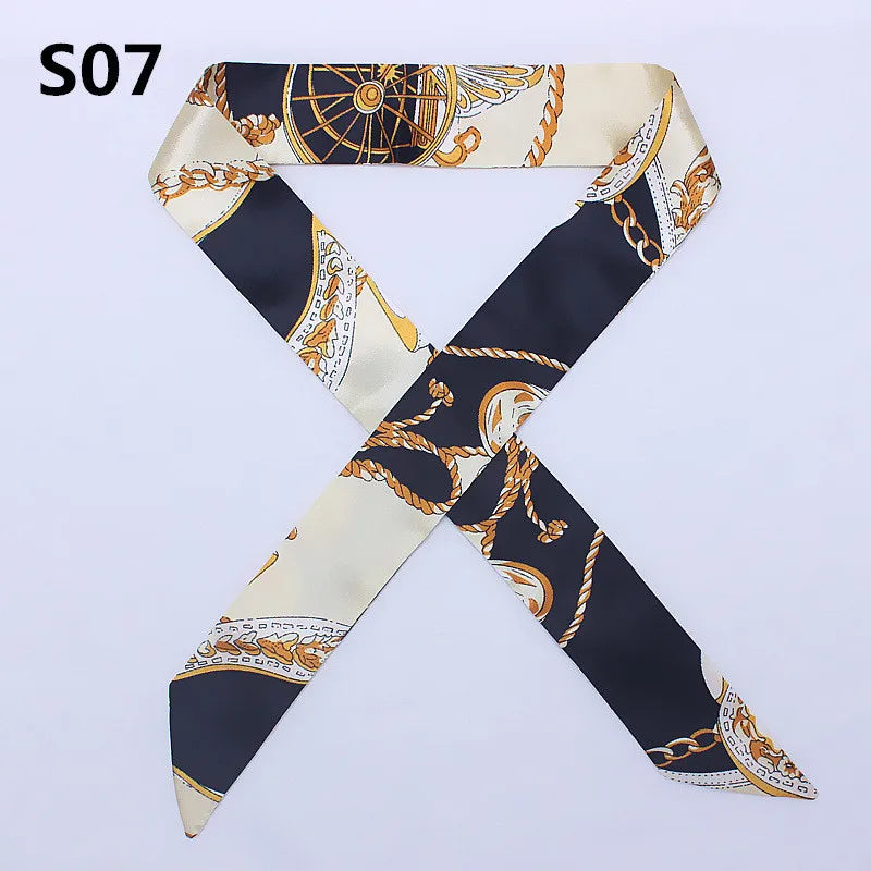 Bandana Small Silk Bag Scarf Women Head Hijab Scarf Long Skinny Scarves For Ladies Fashion Headband-Dollar Bargains Online Shopping Australia