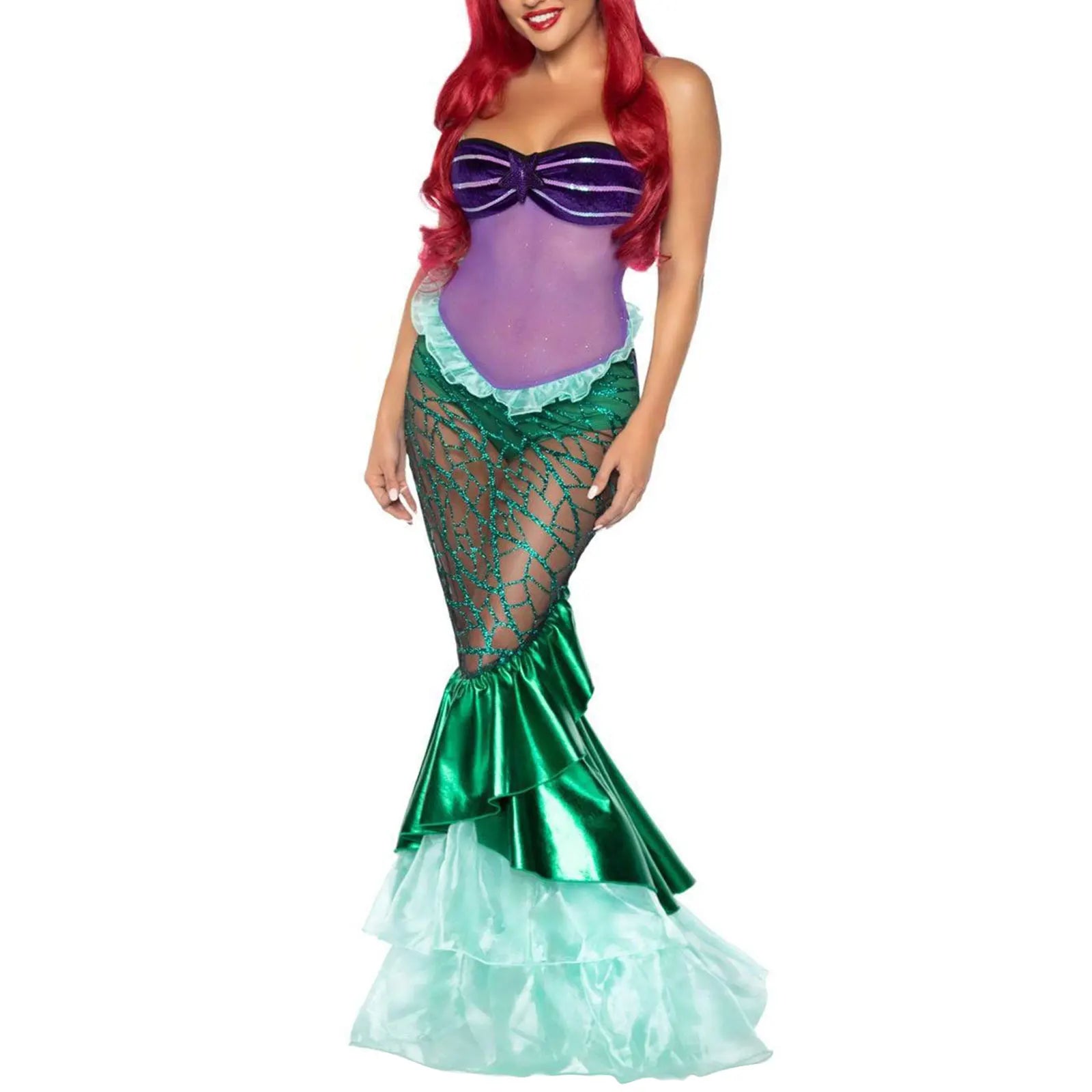 Mermaid Princess Costumes Adults Women Halloween Mermaid Masquerade Uniforms Dress Up Fancy Dress-Dollar Bargains Online Shopping Australia