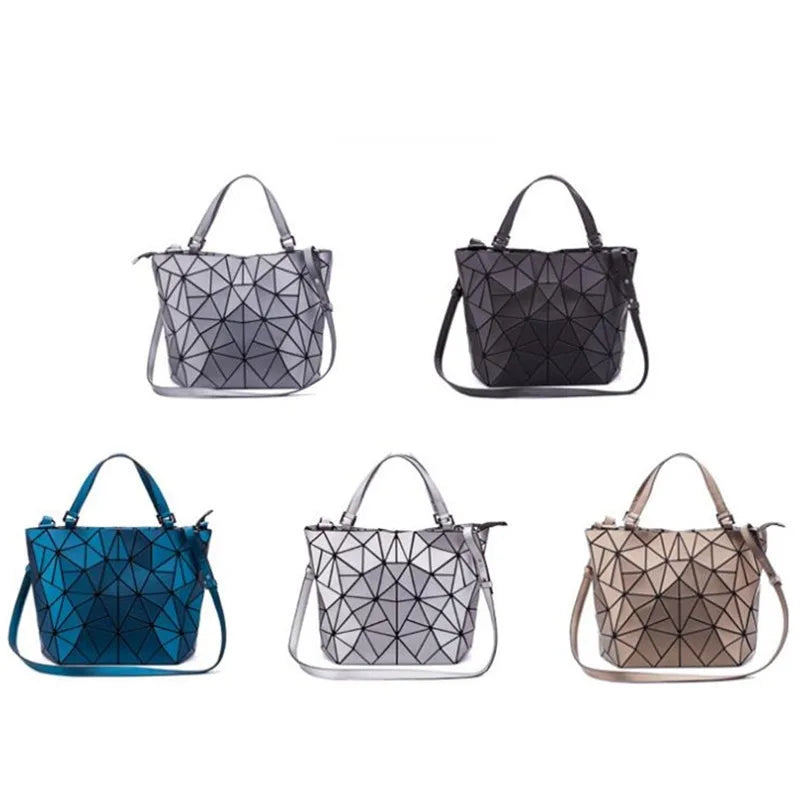 Female Top-Handle Bag Hologram Frosted matte crossbody Bag High quality bucket bag Geometric handbag-Dollar Bargains Online Shopping Australia