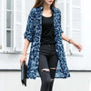 Leopard Cardigans Women's Summer Blouses Long Kimono Cape Female Lapel Tunic-Dollar Bargains Online Shopping Australia