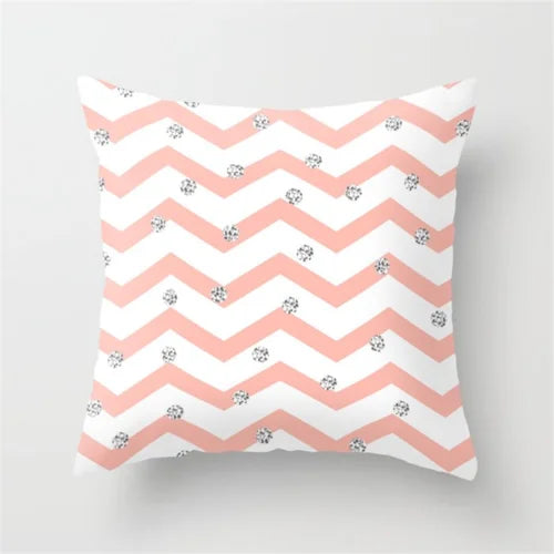 Nordic New Portrait Pink Simple Style Pillow Cover Car and Sofa Big Cushion Throw Pillowcase Nap Pillow-Dollar Bargains Online Shopping Australia