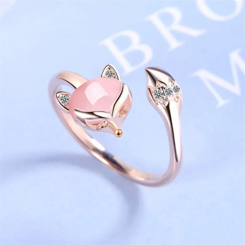 Korean Daisy Flower Elegant Opening Rings Women Adjustable Wedding Party Engagement Finger Rings Statement Jewelry Gift-Dollar Bargains Online Shopping Australia