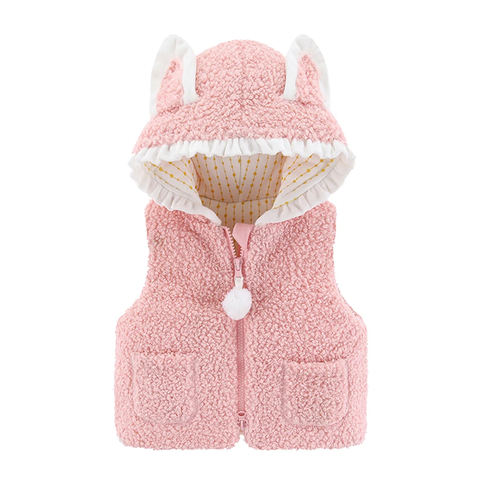 Toddler Baby Girls Boys Vest Kids Warm Clothes Solid Outdoor Fleece Waistcoat Hooded Windproof Coat Winter Children's Clothing-Dollar Bargains Online Shopping Australia