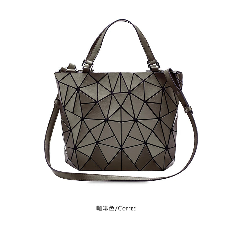 Female Top-Handle Bag Hologram Frosted matte crossbody Bag High quality bucket bag Geometric handbag-Dollar Bargains Online Shopping Australia