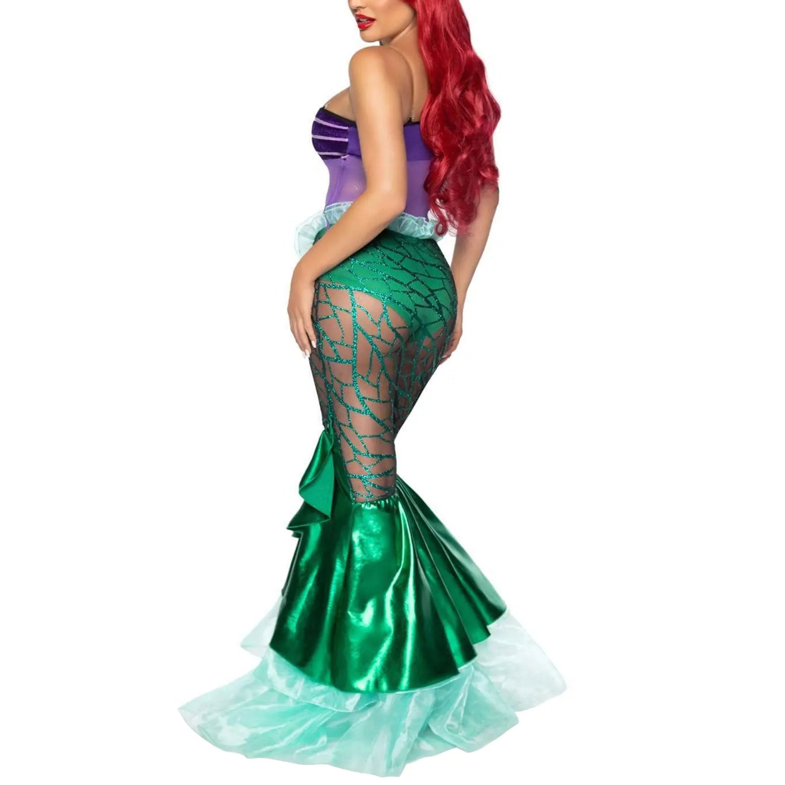 Mermaid Princess Costumes Adults Women Halloween Mermaid Masquerade Uniforms Dress Up Fancy Dress-Dollar Bargains Online Shopping Australia