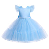 Pageant Formal Bridesmaid Dresses Girls Tulle Fluffy Wedding Princess Dress For Kids Elegant Children Birthday Party Prom Gown-Dollar Bargains Online Shopping Australia