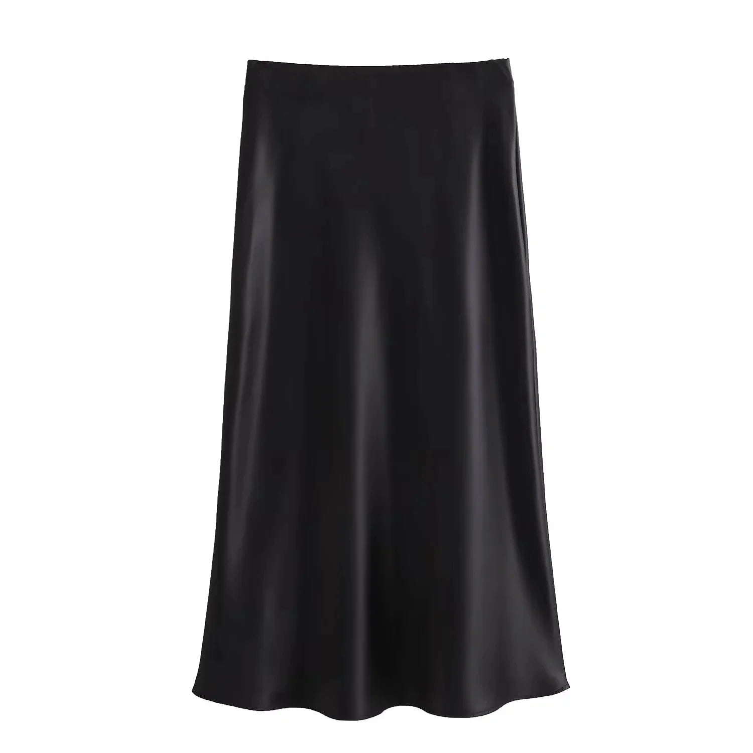 Women's Skirts Basic Satin Skirt High Waist Stylish Long Skirts Midi Chic And Elegan-Dollar Bargains Online Shopping Australia