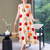 Vintage Summer Dress Vestido Print Natural Regular Sleeveless O-neck Cotton Dresses Women Clothing Plus Size-Dollar Bargains Online Shopping Australia