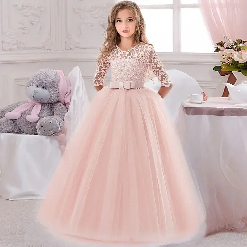 Children Princess Girls Party Wear Kids Christmas Dress Girl's Birthday Dress Baby Girl Wedding Banquet Clothes 3-14 years-Dollar Bargains Online Shopping Australia