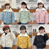 Children's Warm Cotton Jackets Rabbit Fur Collar Coats Baby Short Quilted Jacket Kids Clothes Girl Boy Outerwear-Dollar Bargains Online Shopping Australia