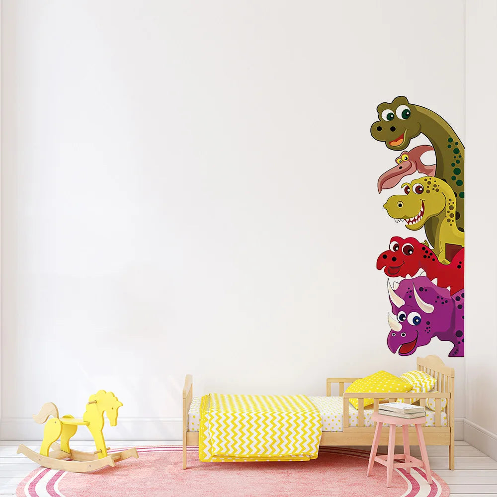 Funny Probe Dinosaur Room Decor Wall Decals Behind The Door Stickers Kids Bedroom Living Room Children Nursery Mural Wall Art-Dollar Bargains Online Shopping Australia