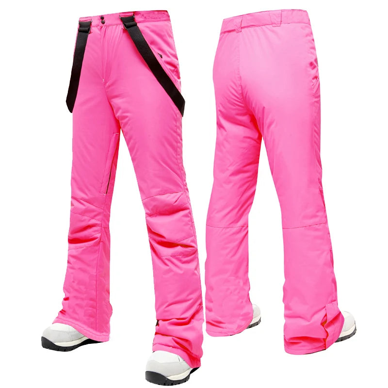 Ski Pants Women Thicken Windproof Waterproof Winter Snow Pants Outdoor Sports Snowboarding Warm Breathable Overalls-Dollar Bargains Online Shopping Australia