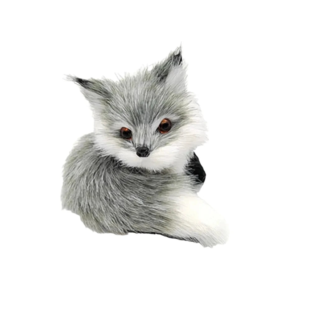 Simulation Rabbit Owl Cat Fox Ornament Furs Squatting Model Home Decoration Animal World with Static Action Figures Gift for Kid-Dollar Bargains Online Shopping Australia