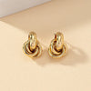 Knot Hoop Earring For Women Shiny Plating Trendy Earring Stud Cute Daily Wear Jewelry-Dollar Bargains Online Shopping Australia