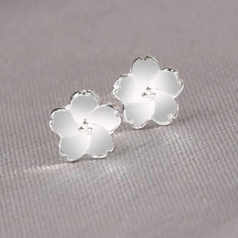 925 Silver Needles Lovely Mini Stud Earrings Women Cute Heart Star Moon Daisy Christmas Xmas Planet Butterfly Ear Studs-Dollar Bargains Online Shopping Australia