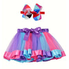 Mini skirt Party With Hairpin Tutu Skirt Baby Girl Skirts Princess Rainbow Tulle Skirts Girls Clothes Children Clothing-Dollar Bargains Online Shopping Australia