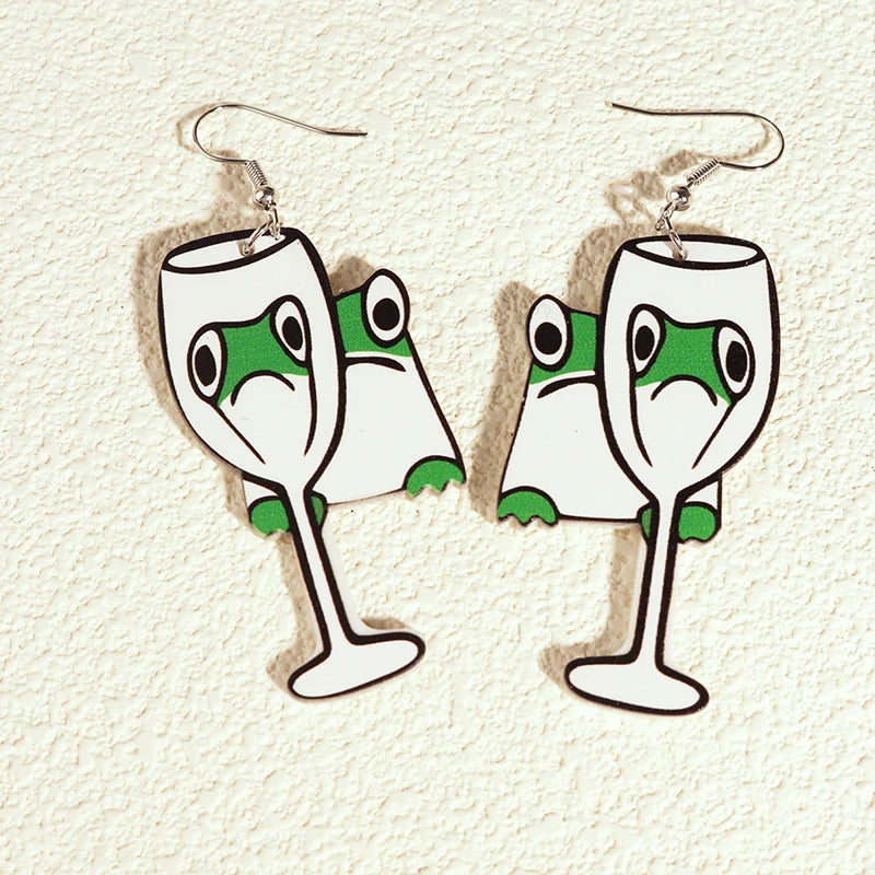 Earrings For Women Girls Hip Hop Cute Exaggeration Special Creativity Jewelry Cartoon Animal Alien Frog Duck Goose Cat-Dollar Bargains Online Shopping Australia