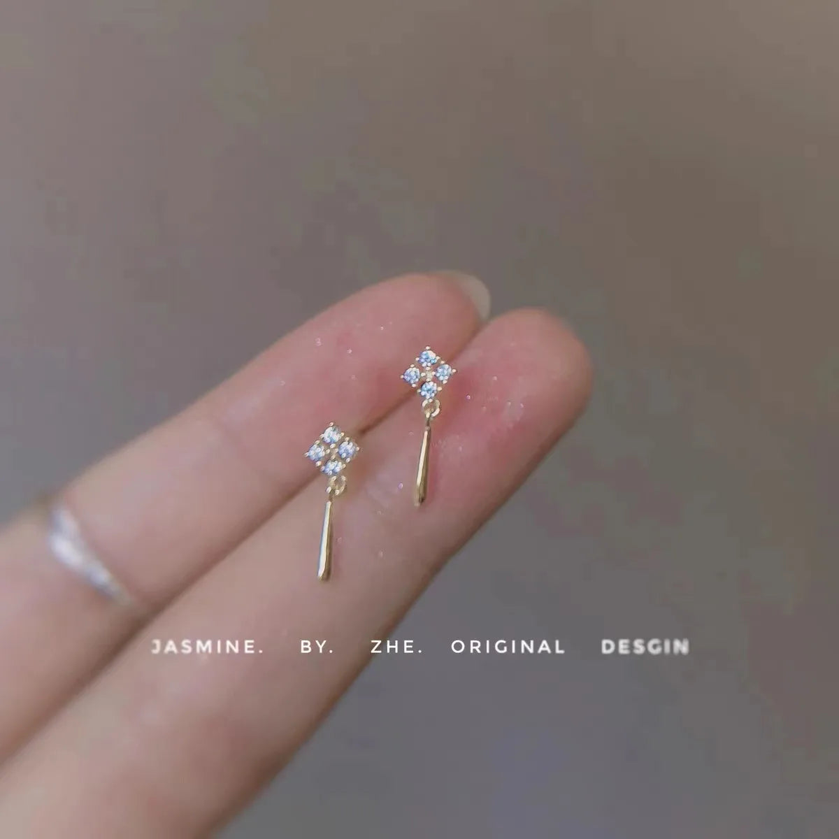 925 Silver Needle Zircon Earrings Hypoallergenic Fashion Ear Studs Female Pendant Tassel Pendant Earrings for Women Jewelry Gift-Dollar Bargains Online Shopping Australia