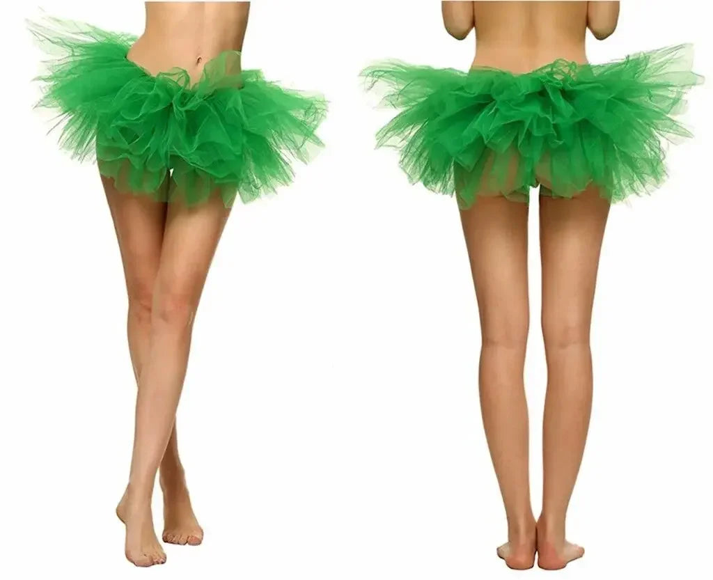 Adult Women's Half Skirt 5 Layers Tulle Puffy Skirt Ballet Short Party Nightclub Mini Skirt Performance Event Costume-Dollar Bargains Online Shopping Australia