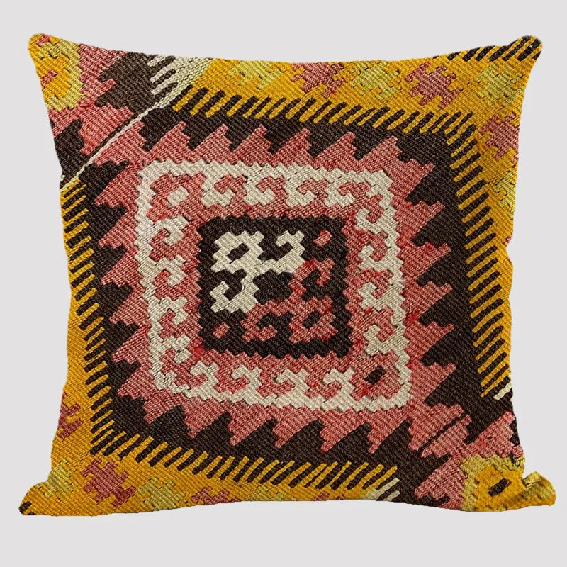 Bohemian Patterns Linen Cushions Case Multicolors Abstract Ethnic Geometry Print Decorative Pillows Case Living Room Sofa Pillow-Dollar Bargains Online Shopping Australia