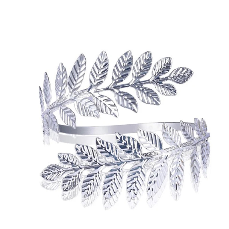 Metal Greek Roman Laurel Leaf Bracelet Armband Upper Arm Cuff Armlet-Dollar Bargains Online Shopping Australia