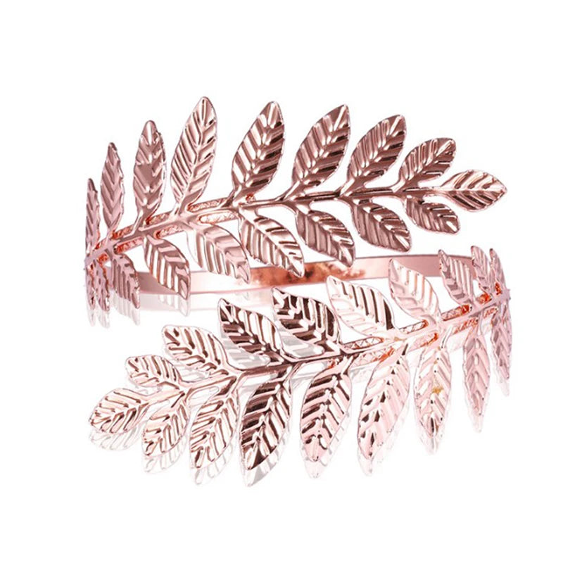 Metal Greek Roman Laurel Leaf Bracelet Armband Upper Arm Cuff Armlet-Dollar Bargains Online Shopping Australia