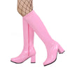 Costumes Knee-High Boots 60s 70s Go Go Boot Retro Ladies Women's Fancy Dress Gogo Party Dance Gothic Shoes-Dollar Bargains Online Shopping Australia