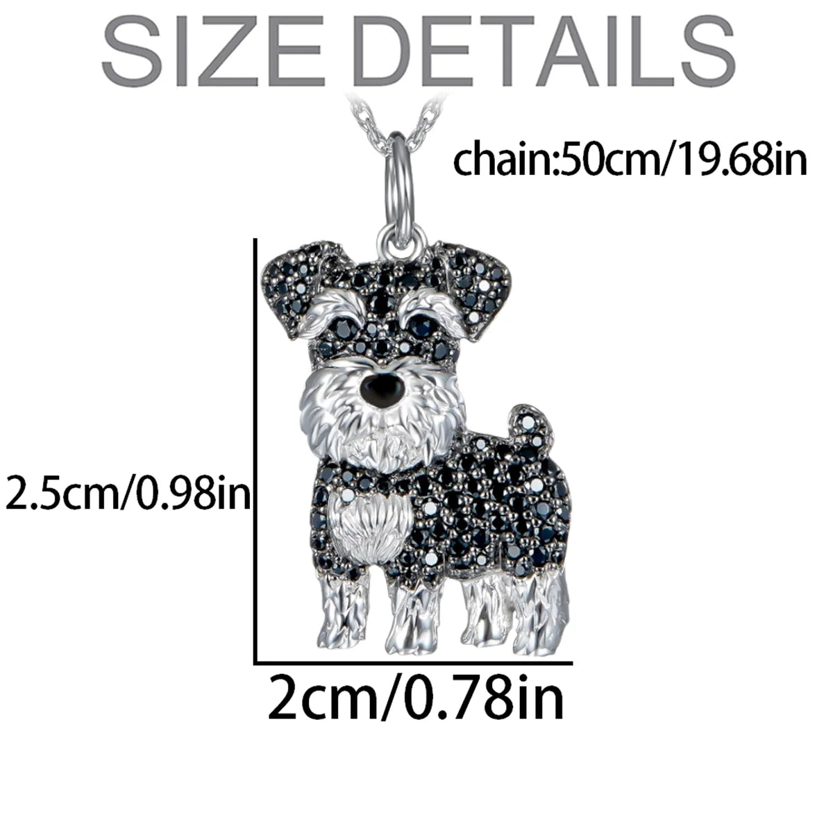 Schnauzer Dog Pendant Necklace Women Pet Puppy Jewelry Animal Accessories Dog Lovers-Dollar Bargains Online Shopping Australia