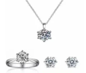 Luxury Pearl Bridal Jewelry Sets for Women Fashion Cubic Zirconia Earrings Necklace Wedding Accessories-Dollar Bargains Online Shopping Australia